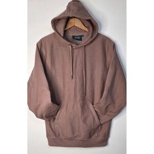 Maison‎ Article Hoodie Men M Dusty Rose Fleece Lined Cotton Logo Heavyweight